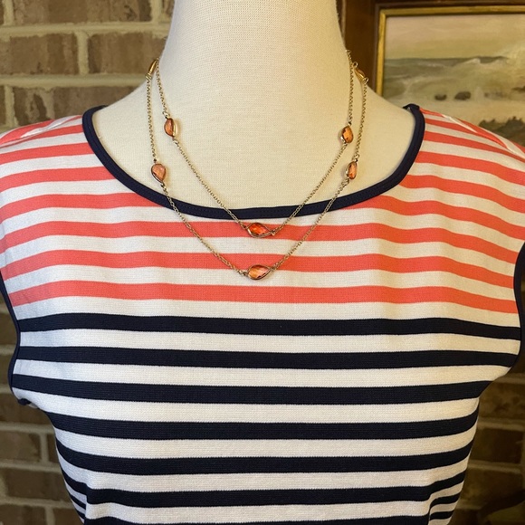 Draper James Stripe A Line Ponte Dress - Picture 5 of 7